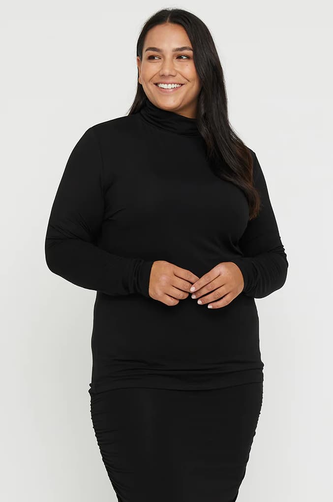 Organic Bamboo Maternity Turtle Neck