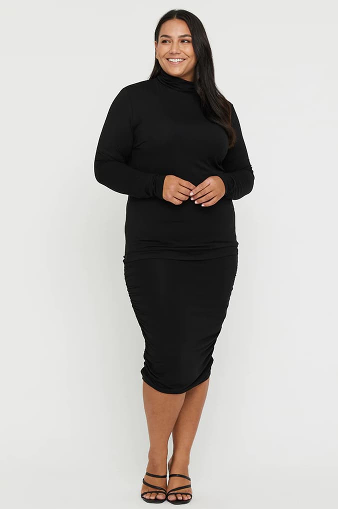 Organic Bamboo Maternity Turtle Neck