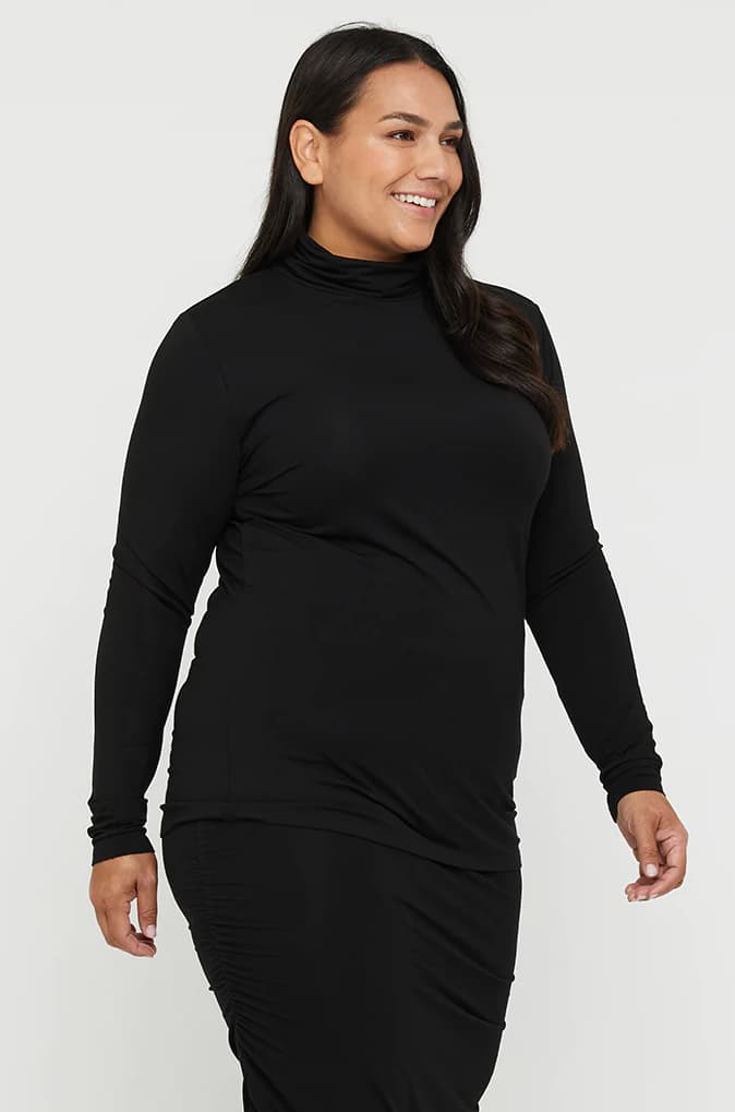Organic Bamboo Maternity Turtle Neck