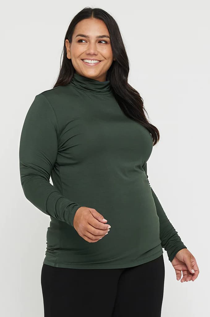 Organic Bamboo Maternity Turtle Neck