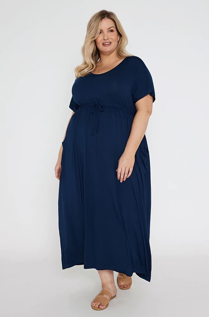 Organic Bamboo Mila Maxi Maternity Dress