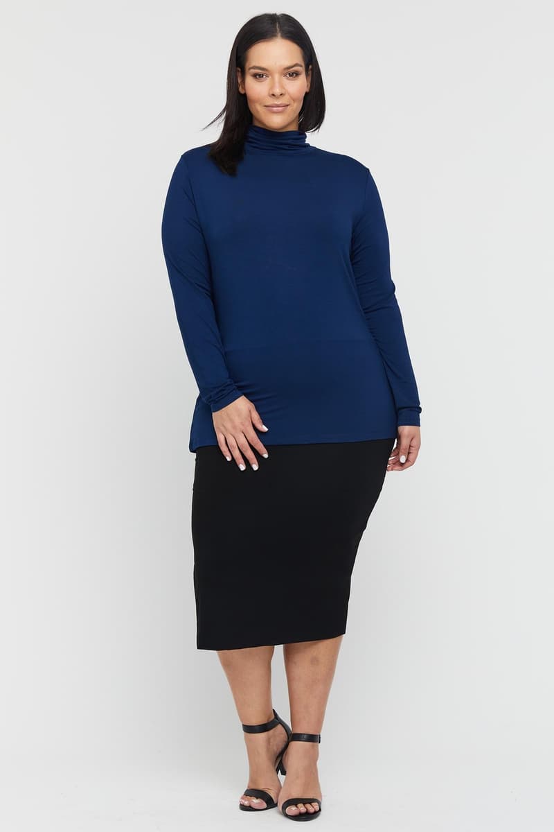 Organic Bamboo Maternity Turtle Neck