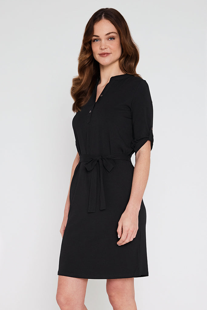 Organic Bamboo Tab Sleeve Nursing Dress Nursing Dress from Bamboo Body maternity online store brisbane sydney perth australia