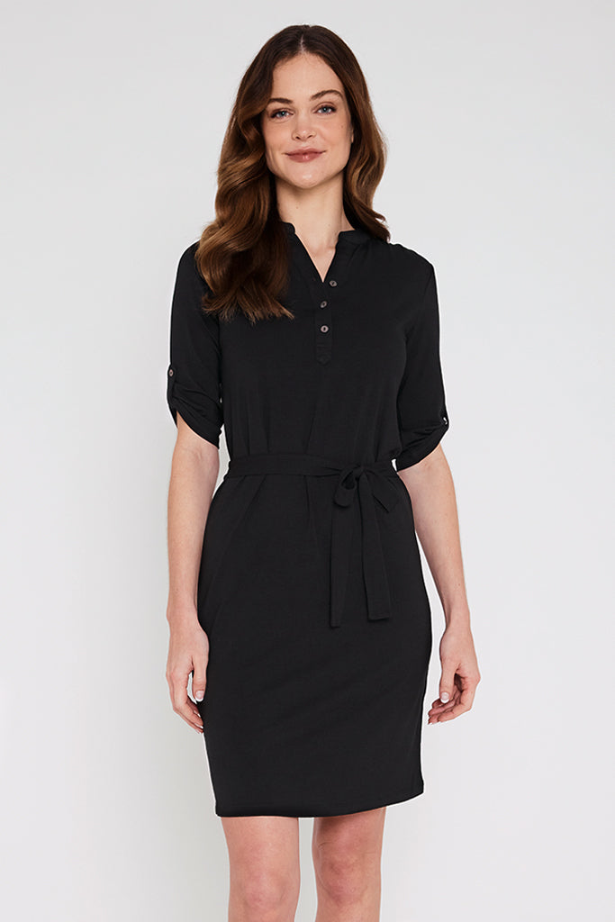 Organic Bamboo Tab Sleeve Nursing Dress Nursing Dress from Bamboo Body maternity online store brisbane sydney perth australia