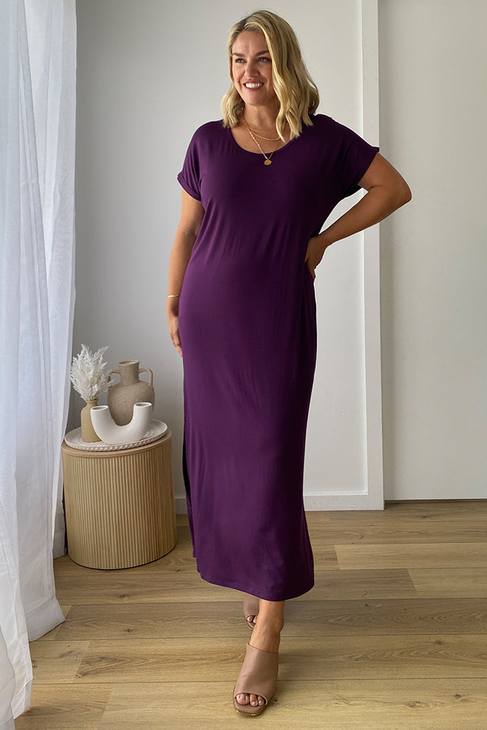 Organic Bamboo Elsie Maternity Dress Dress from Bamboo Body maternity online store brisbane sydney perth australia