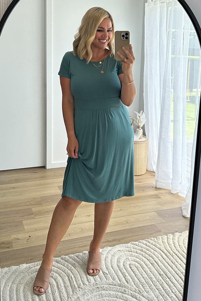 Organic Bamboo Beth Maternity Dress