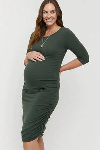 Thumbnail for Organic Bamboo 3/4 Sleeve Maternity Dress Dress from Bamboo Body maternity online store brisbane sydney perth australia