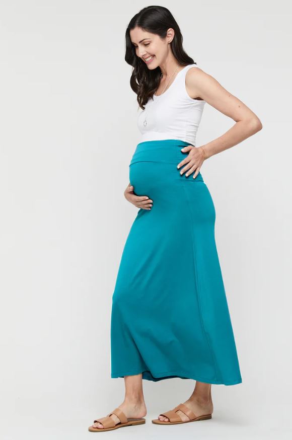 Organic Bamboo Lana Long Maternity Skirt Maternity Skirt from Bamboo Body maternity online store brisbane sydney perth australia