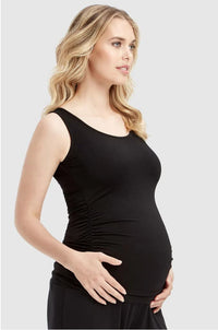 Organic Bamboo Ruched Maternity Singlet