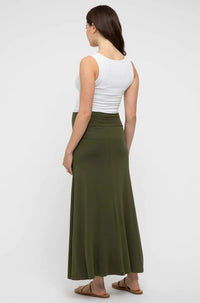 Organic Bamboo Lana Long Maternity Skirt
