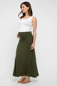 Organic Bamboo Lana Long Maternity Skirt