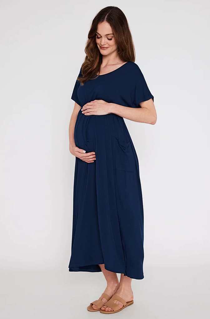 Organic Bamboo Mila Maxi Maternity Dress