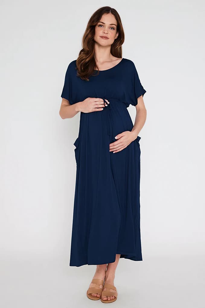 Organic Bamboo Mila Maxi Maternity Dress