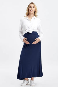 Organic Bamboo Lana Long Maternity Skirt