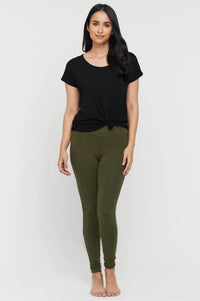 Soft Organic Bamboo Maternity Leggings