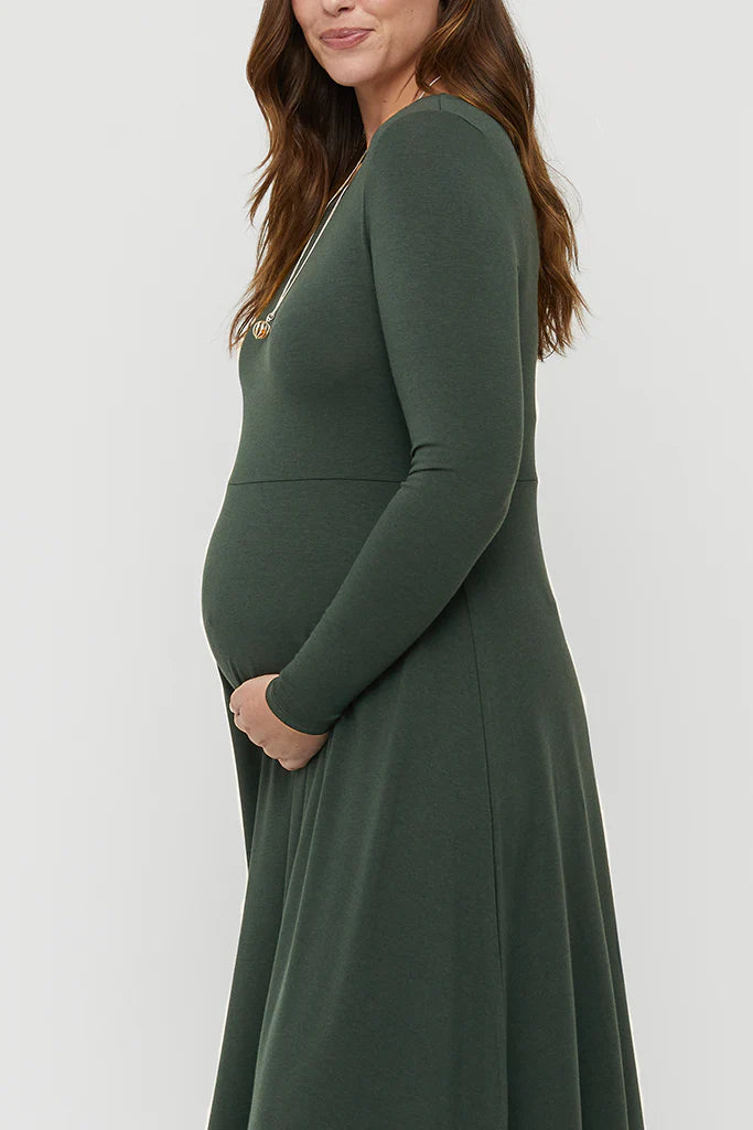 Organic Bamboo Olivia Maternity Dress Dress from Bamboo Body maternity online store brisbane sydney perth australia