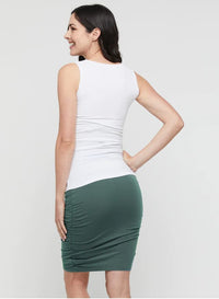 Organic Bamboo Maternity Ruched Skirt