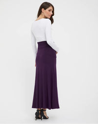 Organic Bamboo Lana Long Maternity Skirt