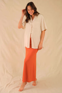 Bamboo Noosa Maternity Short Sleeved Shirt