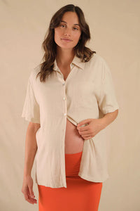 Bamboo Noosa Maternity Short Sleeved Shirt