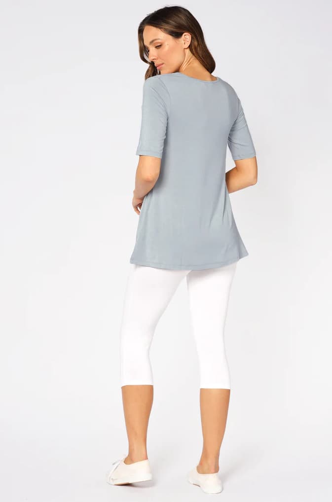 3/4 Organic Bamboo Maternity Leggings