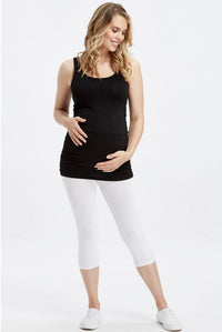 3/4 Organic Bamboo Maternity Leggings