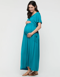 Thumbnail for Organic Bamboo Mila Maxi Maternity Dress Dress from Bamboo Body maternity online store brisbane sydney perth australia