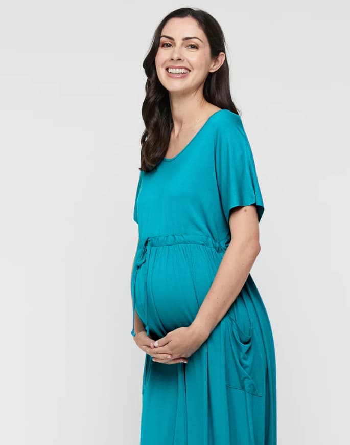 Organic Bamboo Mila Maxi Maternity Dress
