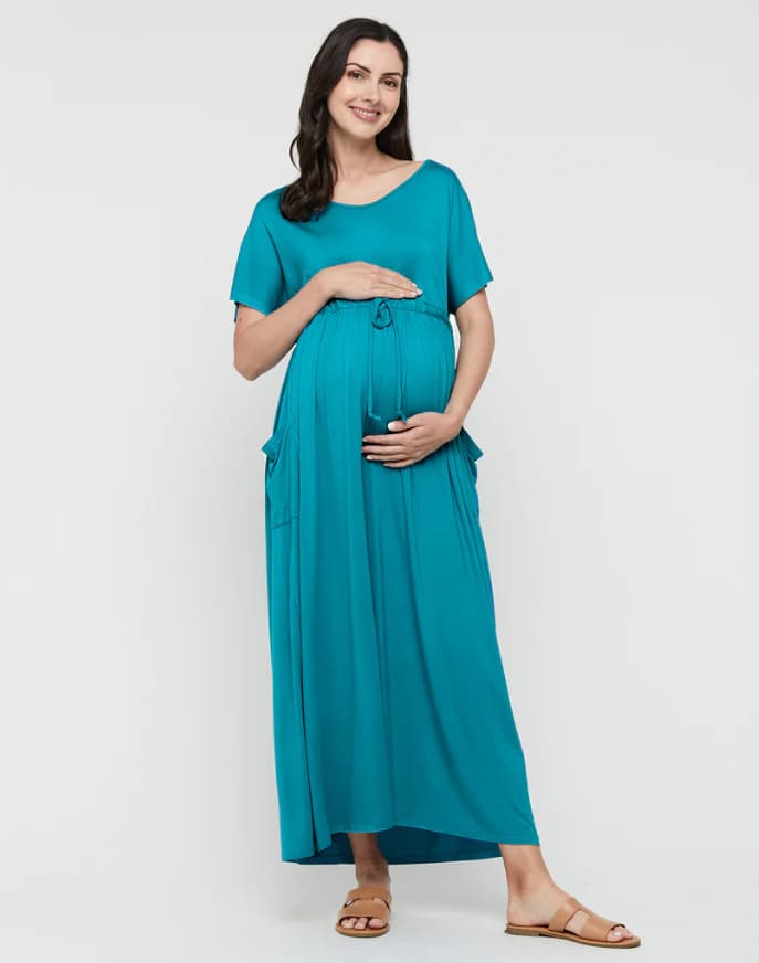 Organic Bamboo Mila Maxi Maternity Dress