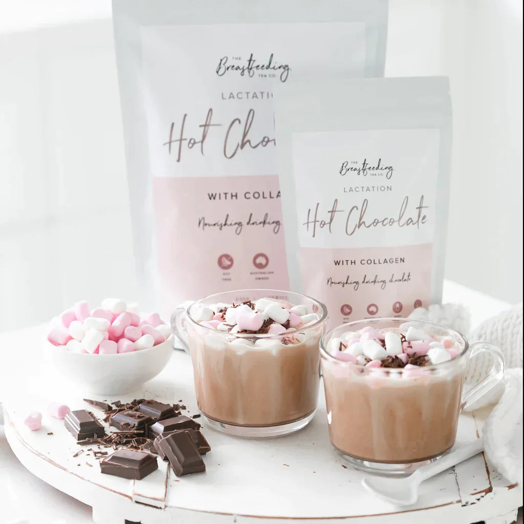 Lactation Hot Chocolate with Collagen  from The Breastfeeding Tea Co. maternity online store brisbane sydney perth australia