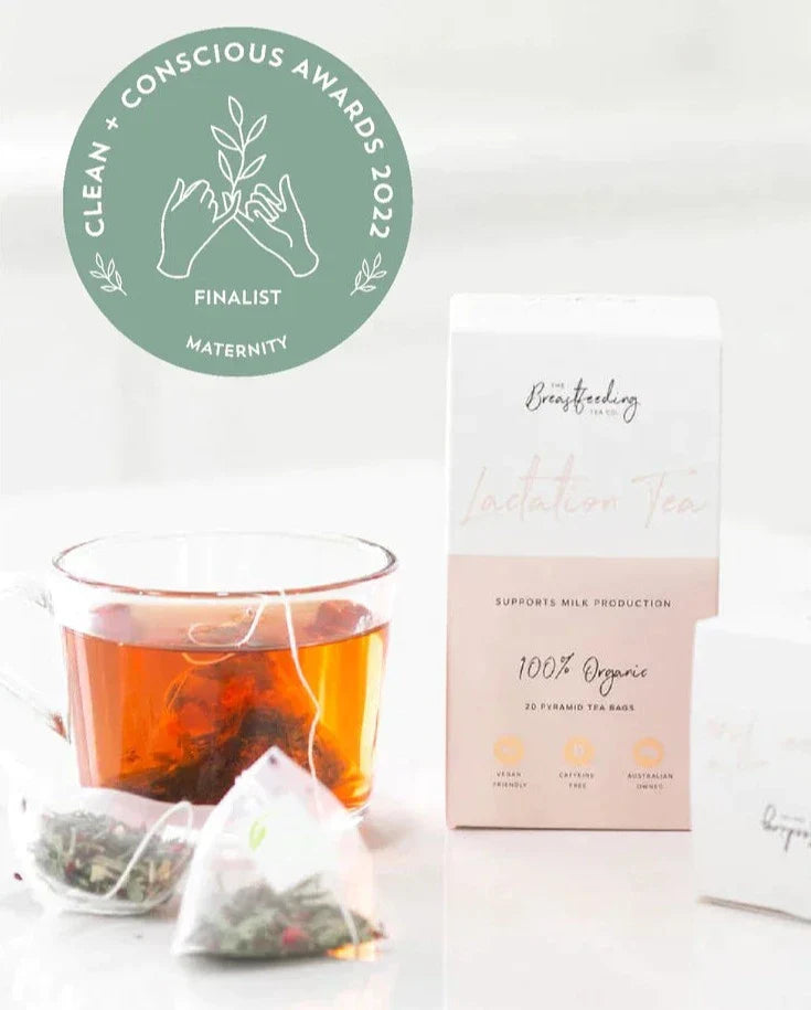 Lactation Tea (fenugreek free) Pyramid Tea Bags - 20 Serves Lactation Tea from The Breastfeeding Tea Co. maternity online store brisbane sydney perth australia