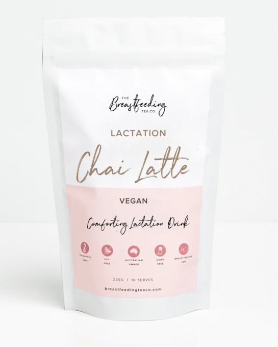 Lactation Chai Latte (SF, DF, V) Lactation Hot Chocolate from The Breastfeeding Tea Co. maternity online store brisbane sydney perth australia