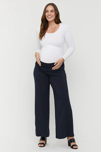 Bamboo Luxe Wide Leg Maternity Pants - Sprout Maternity