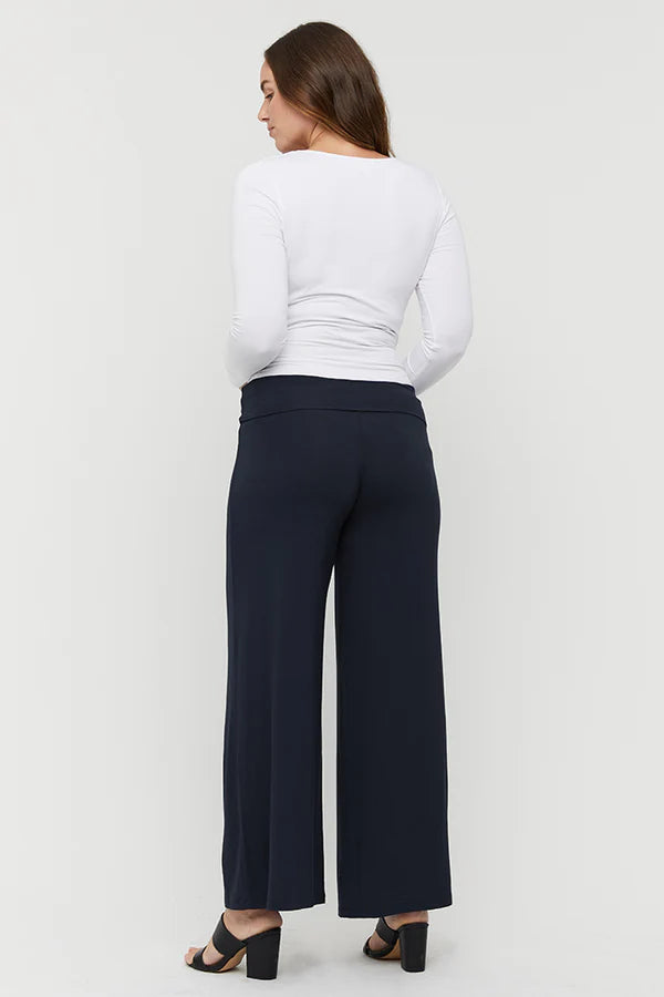 Bamboo Luxe Wide Leg Maternity Pants - Sprout Maternity