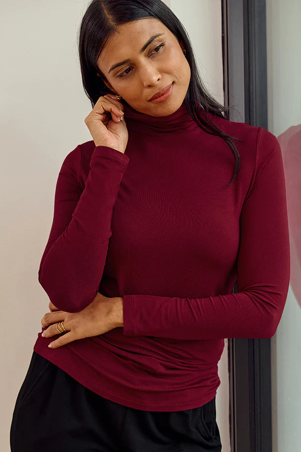 Bamboo Maternity Turtle Neck