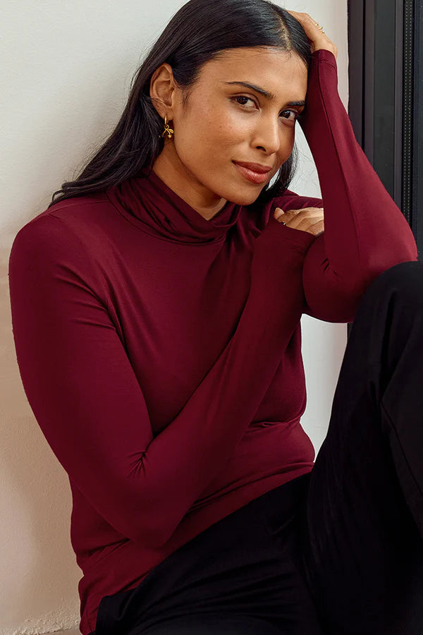 Bamboo Maternity Turtle Neck