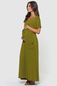 Thumbnail for Organic Bamboo Mila Maxi Maternity Dress Dress from Bamboo Body maternity online store brisbane sydney perth australia