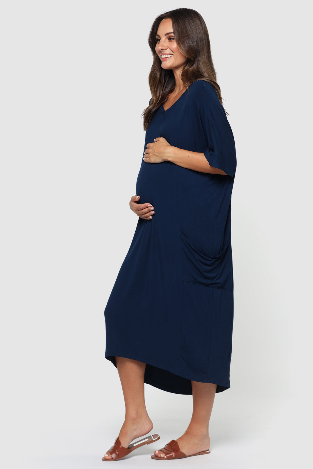 Organic Bamboo Samara Maternity Dress Dress from Bamboo Body maternity online store brisbane sydney perth australia