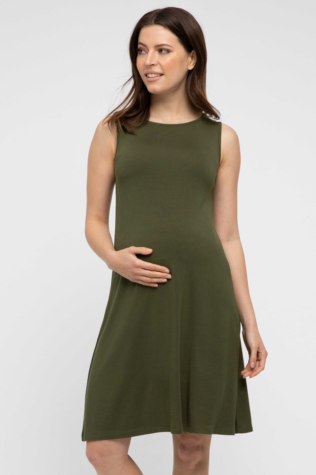 Organic Bamboo Adele Maternity Dress Dress from Bamboo Body maternity online store brisbane sydney perth australia