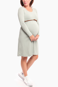 Thumbnail for Belted Everyday Maternity Dress Maternity Dress from Cherry Melon maternity online store brisbane sydney perth australia