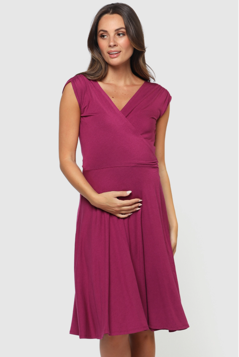 Organic Bamboo Maternity Wrap Dress Dress from Bamboo Body maternity online store brisbane sydney perth australia