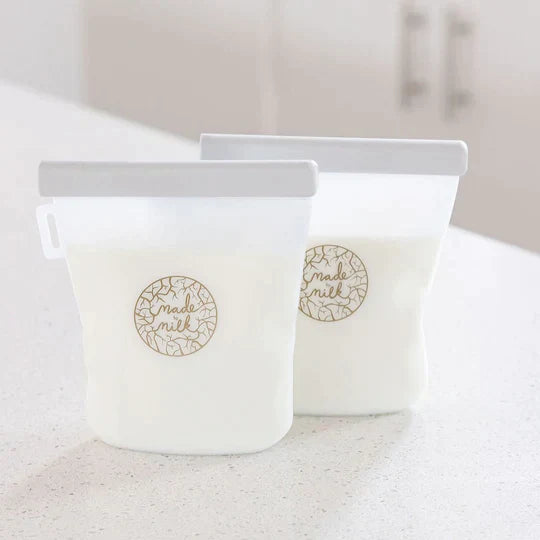 Reusable Breastmilk Storage Bags - 2 Pack Storage Pouch from Made to Milk maternity store australia