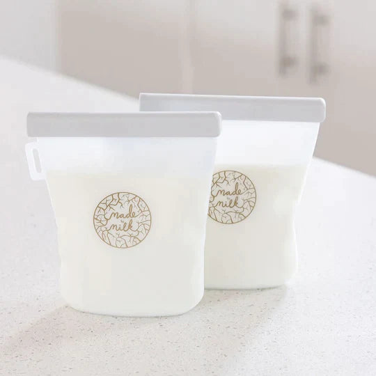 Reusable Breastmilk Storage Bags - 2 Pack Storage Pouch from Made to Milk maternity online store brisbane sydney perth australia