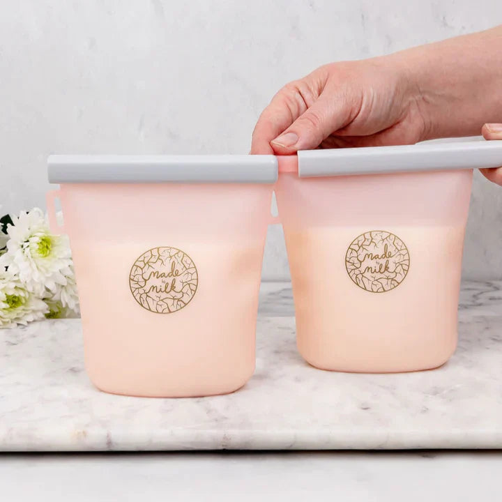Reusable Breastmilk Storage Bags - 2 Pack Storage Pouch from Made to Milk maternity store australia