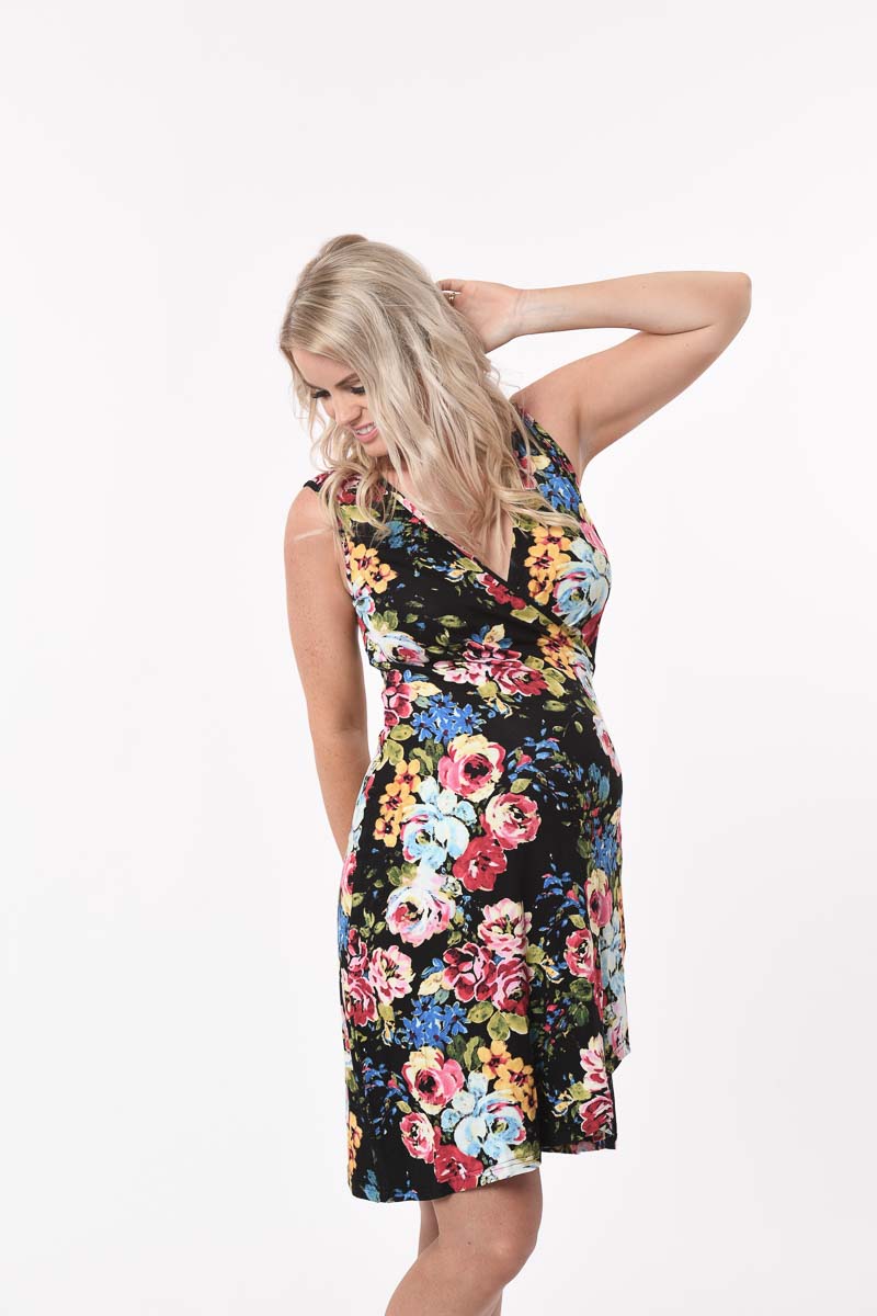 Summer Maternity Wrap Dress (Final Sale) Dress from Meamama maternity online store brisbane sydney perth australia