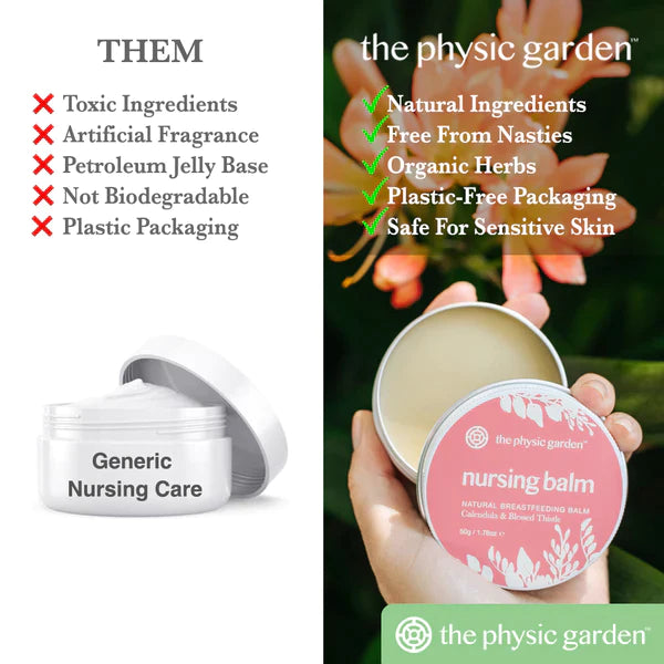 The Physic Garden Nursing Balm - 50g Breastfeeding Balm from The Physic Garden maternity online store brisbane sydney perth australia