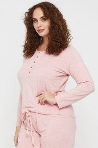 Thumbnail for Organic Bamboo Long Sleeve Nursing Henley Top Nursing Top from Bamboo Body maternity online store brisbane sydney perth australia