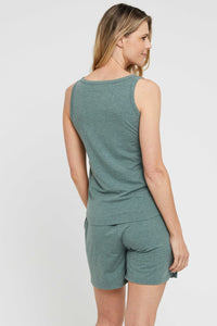 Thumbnail for Organic Bamboo Henley Nursing Singlet Top from Bamboo Body maternity online store brisbane sydney perth australia