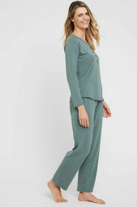 Organic Bamboo Long Sleeve Nursing Henley Top Nursing Top from Bamboo Body maternity store australia
