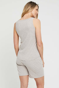 Organic Bamboo Henley Nursing Singlet Top from Bamboo Body maternity store australia